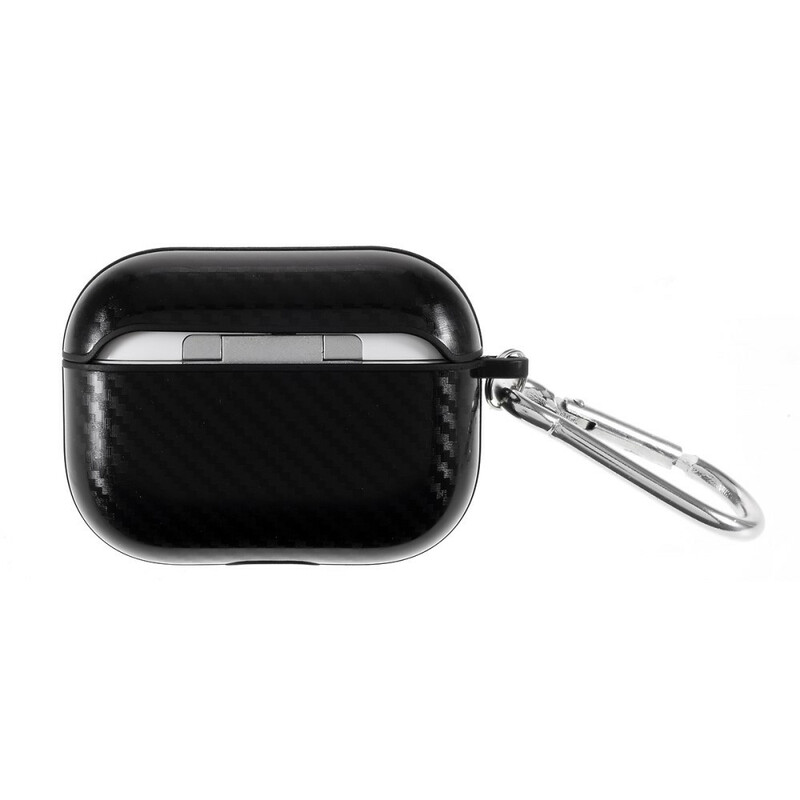 AirPods Pro Carbon Fiber Texture Case with Carabiner