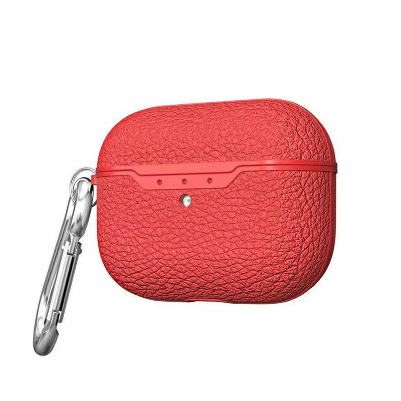 AirPods Pro Lychee Leather Effect Case with Carabiner