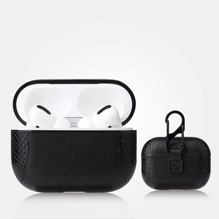 AirPods Pro Snakeskin Style Case with Carabiner