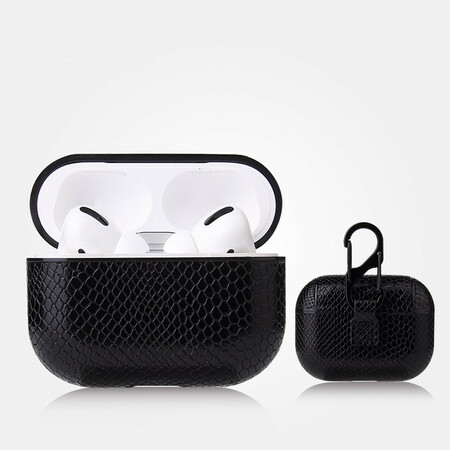 AirPods Pro Snakeskin Case with Carabiner