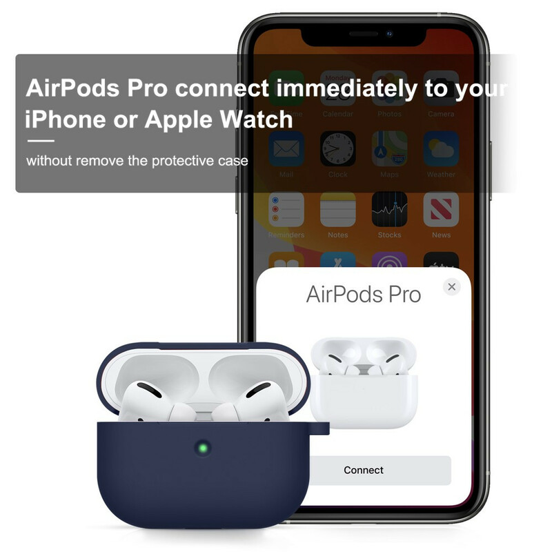 AirPods Pro Silicone Shockproof Case with Carabiner