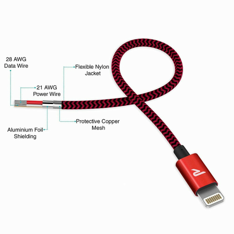 USB and MFI Data Charging Cable for iPhone RAMPOW