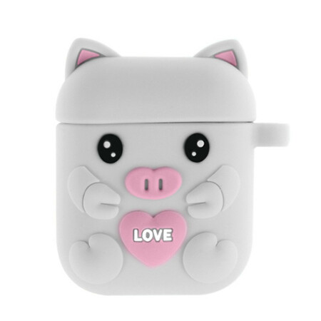 Étui AirPods Silicone Cochon fun