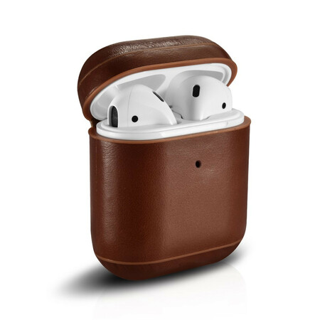 ICARER Genuine Leather AirPods Case