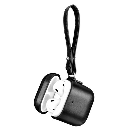 Genuine Leather AirPods Case with Strap ICARER
