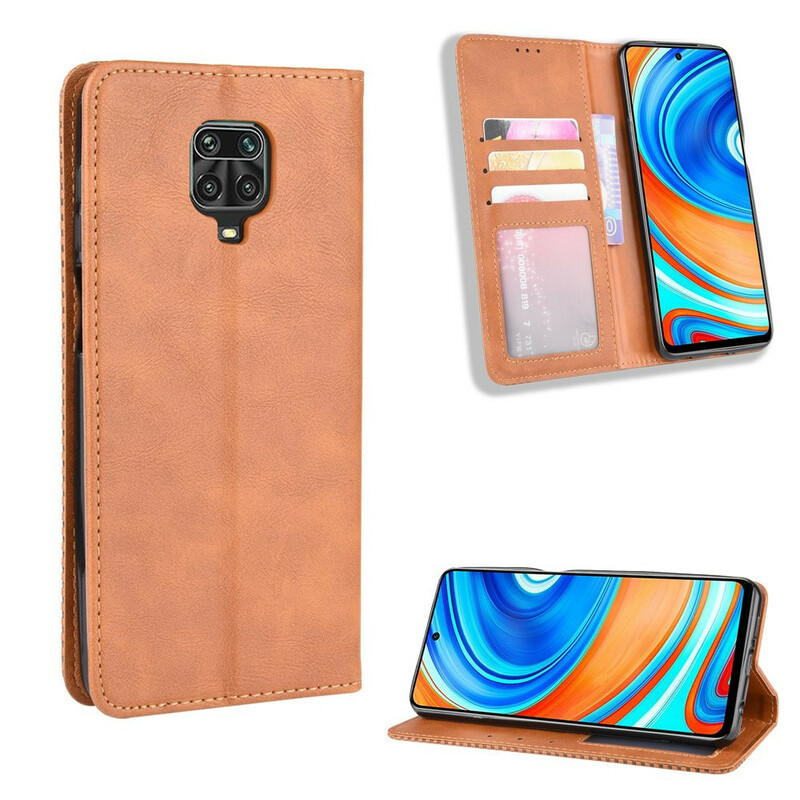 Flip Cover Xiaomi Redmi Note 9S Vintage Leather Effect Flip Cover Xiaomi Redmi Note 9S Vintage Leather Effect