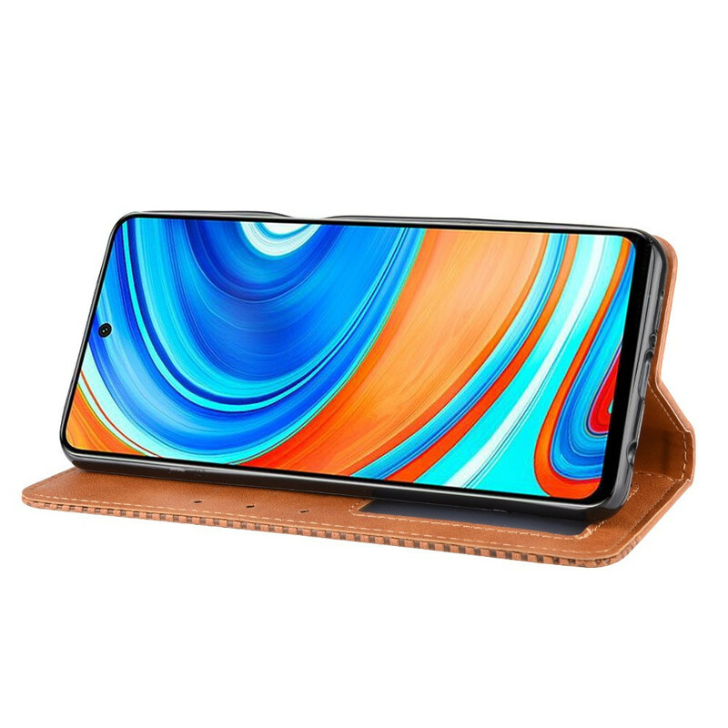 Flip Cover Xiaomi Redmi Note 9S Vintage Leather Effect Flip Cover Xiaomi Redmi Note 9S Vintage Leather Effect