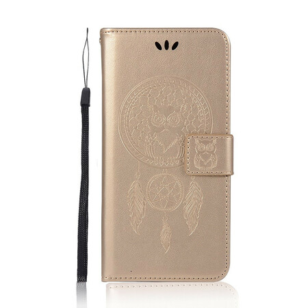 Honor 9X Pro Leather Effect Dream Catcher Owl Case