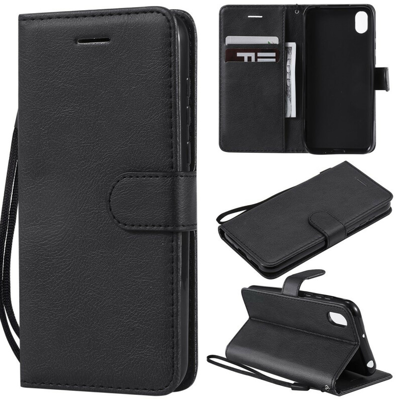 Case Huawei Y5 2019 / Honor 8S Color Leather Effect with Strap Case Huawei Y5 2019 / Honor 8S Color Leather Effect with Strap