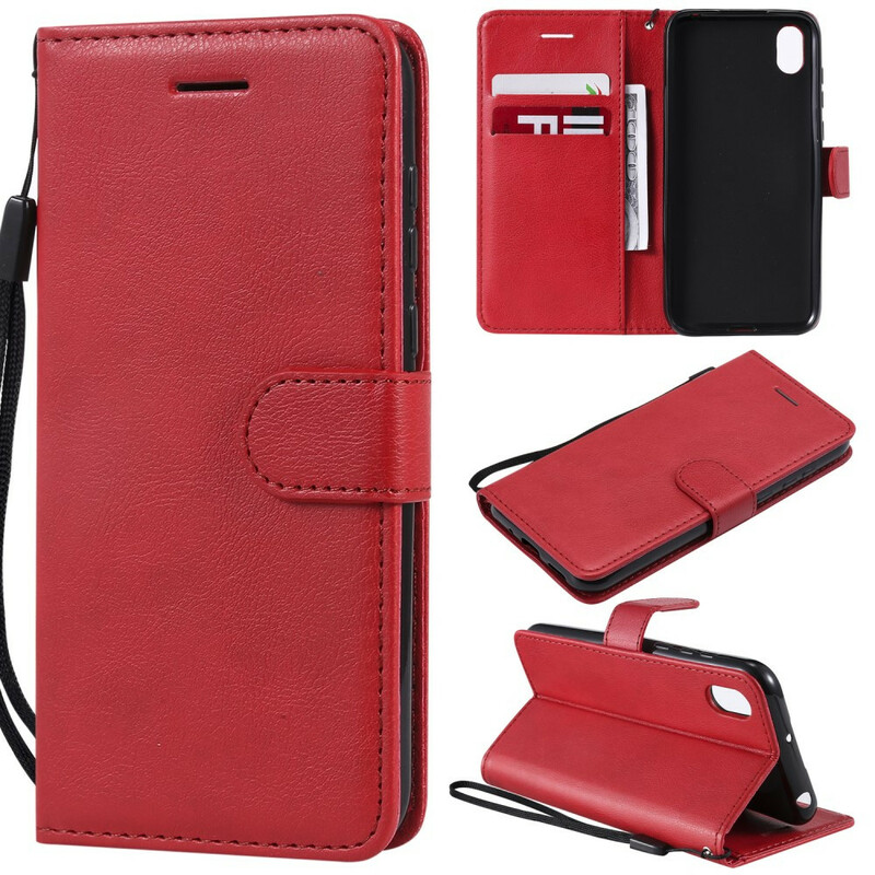 Case Huawei Y5 2019 / Honor 8S Color Leather Effect with Strap Case Huawei Y5 2019 / Honor 8S Color Leather Effect with Strap