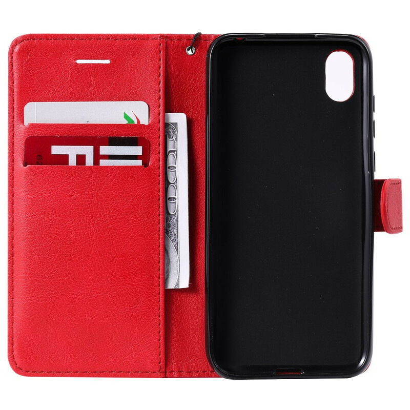 Case Huawei Y5 2019 / Honor 8S Color Leather Effect with Strap Case Huawei Y5 2019 / Honor 8S Color Leather Effect with Strap