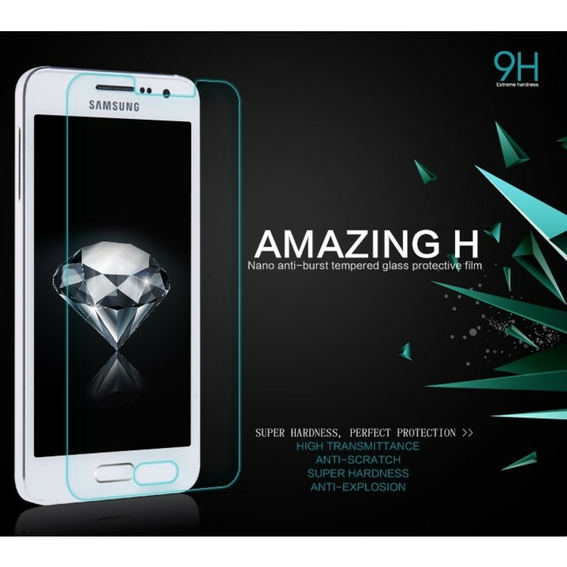 Tempered glass protection for the Samsung Galaxy A3 screen