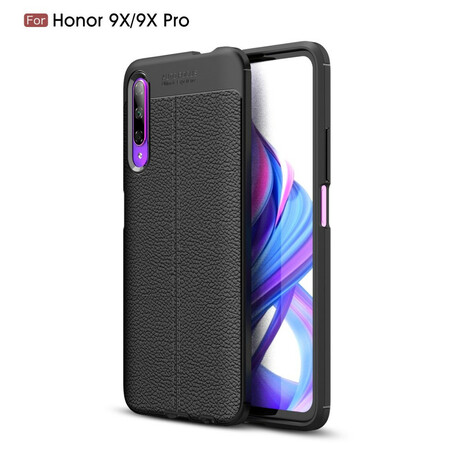 Honor 9X Pro Leather Case Lychee Effect Double Line