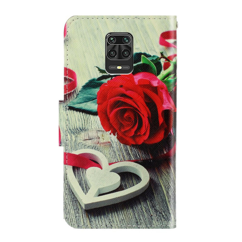 Xiaomi Redmi Note 9 Pro Pink Romantic Strap Case
