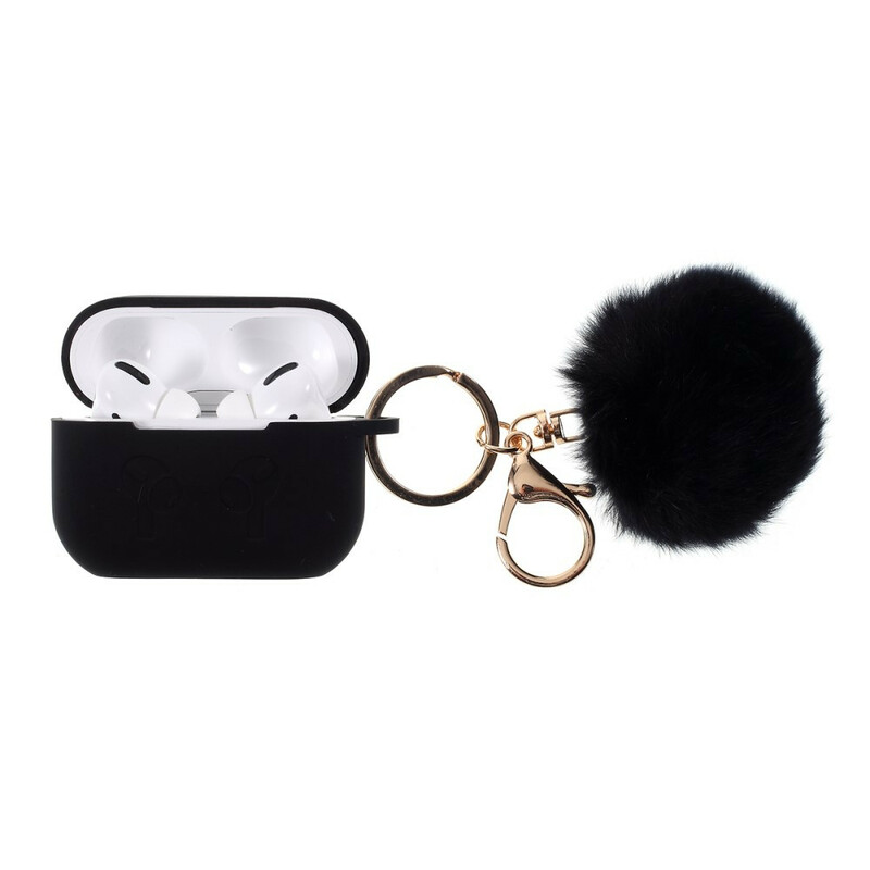 AirPods Pro Silicone Case and Furry Carabiner