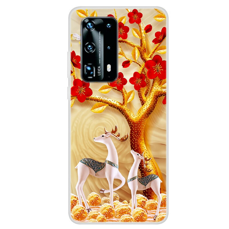 Cover Huawei P40 Pro Golden Tree