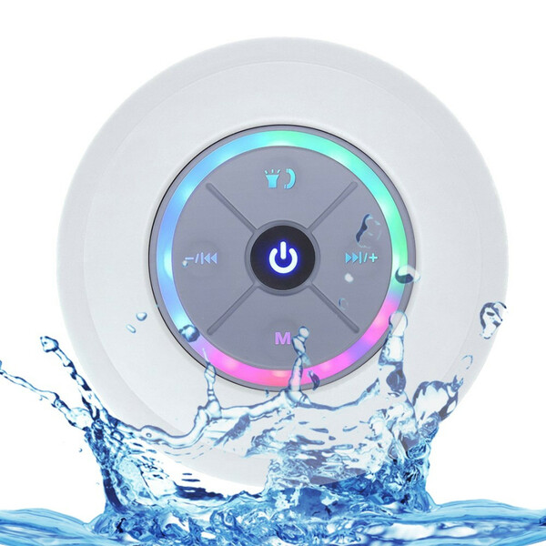 Waterproof Suction Speakers with LED Light