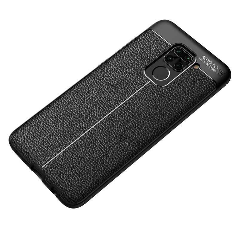 Cover Xiaomi Redmi Note 9 Leather Effect Lychee Double line