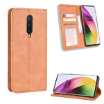 Flip Cover OnePlus 8 Vintage Leather Effect