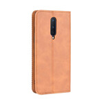 Flip Cover OnePlus 8 Vintage Leather Effect