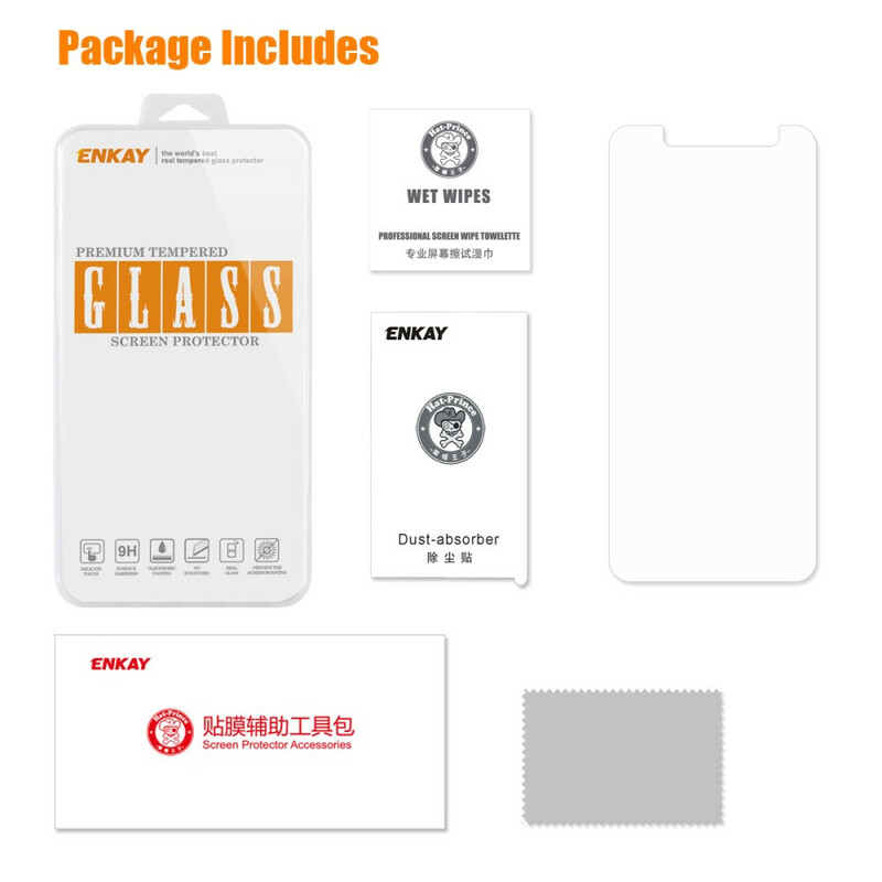 Tempered glass protection for the screen of the Samsung Galaxy A6 Plus ENKAY Tempered glass protection for the screen of the Samsung Galaxy A6 Plus ENKAY