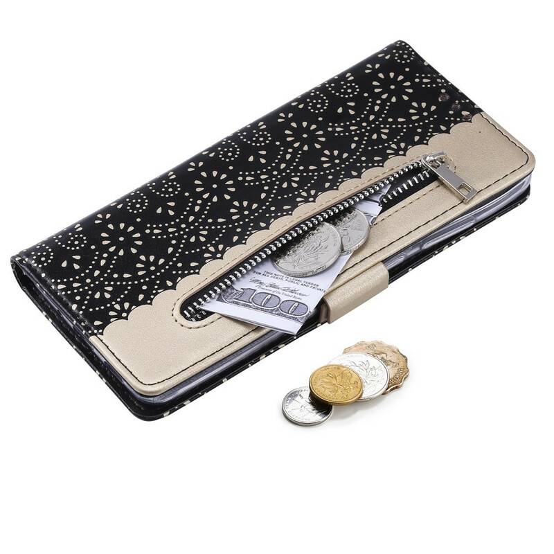 Huawei P40 Pro Cover Lace Purse with Strap