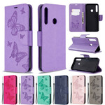 Case Huawei P40 Lite E Butterflies and Oblique Flap