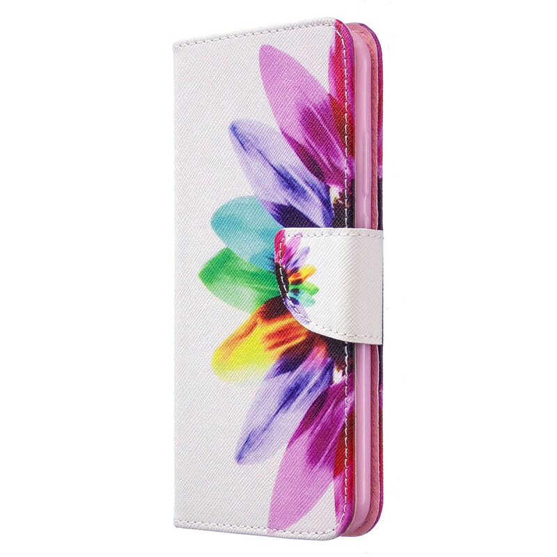 Cover Huawei P40 Lite E Fleur Aquarelle