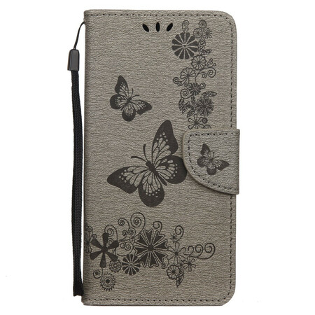 Huawei P40 Lite Case Only Butterflies with Strap