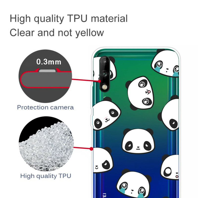 Huawei P40 Lite E Case Sentimental Pandas