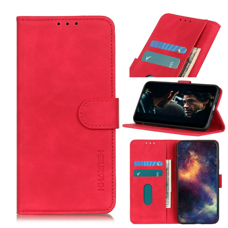 Cover Alcatel 1S Matte Effet Cuir Vintage KHAZNEH