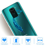 Xiaomi Redmi Note 9 Beautiful Blue Feather Case
