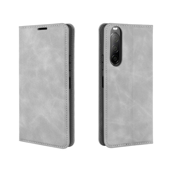 Flip Cover Sony Xperia 10 II Soft The
ather Effect