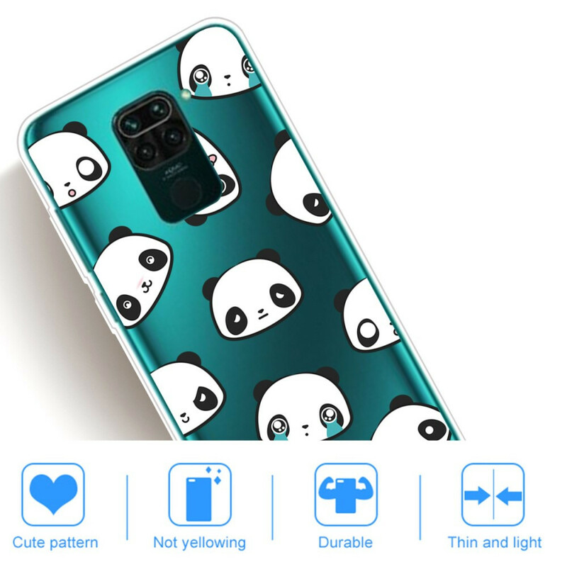 Xiaomi Redmi Note 9 Case Sentimental Pandas