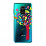 Xiaomi Redmi Note 9S / Redmi Note 9 Pro Case Cat under the Tree Colorful