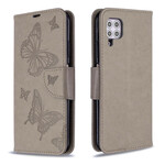 Case Huawei P40 Lite Printed Butterflies with Strap