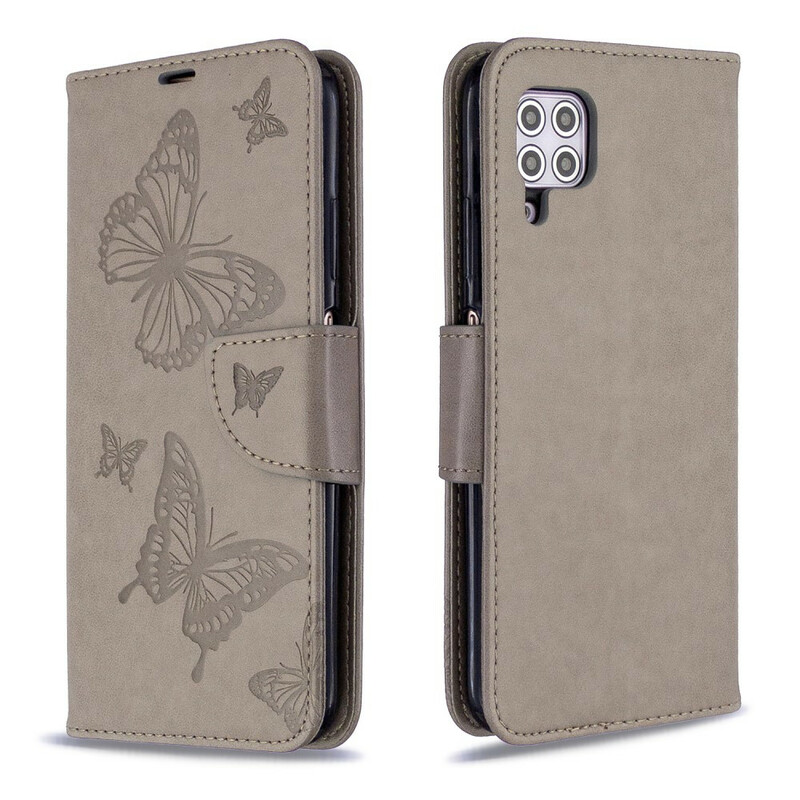 Case Huawei P40 Lite Printed Butterflies with Strap