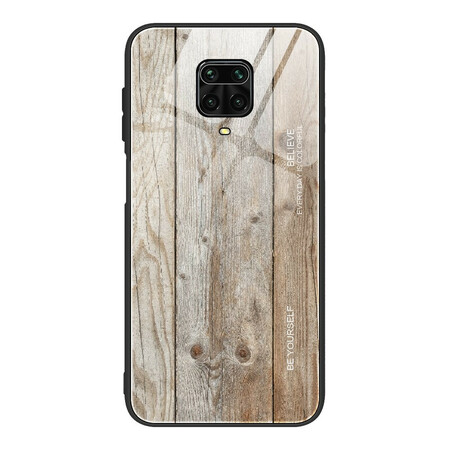 Xiaomi Redmi Note 9S / Redmi Note 9 Pro Case Tempered Glass Wood Design