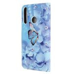 Case Huawei P40 Lite E Diamond Butterflies with Strap