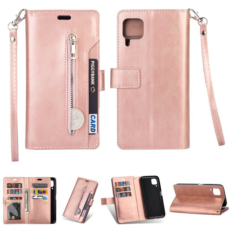 Huawei P40 Lite Case Wallet with Strap