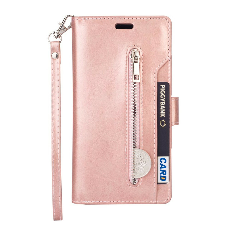 Huawei P40 Lite Case Wallet with Strap