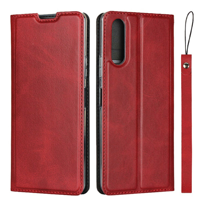 Flip Cover Sony Xperia 10 II Leatherette with Strap