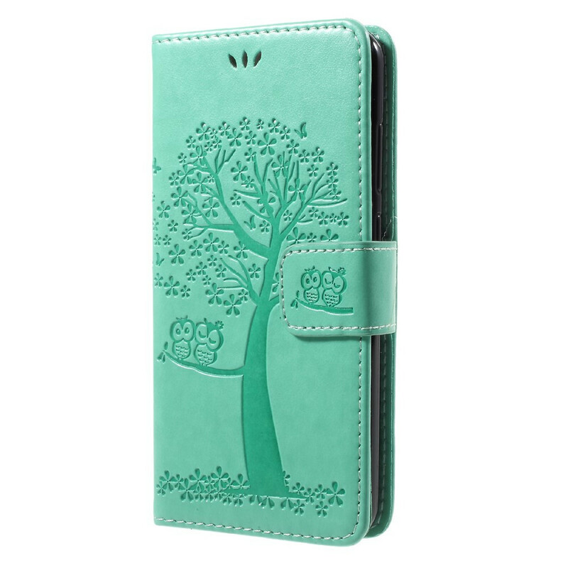 Case Huawei P10 Lite Tree and Owls with Strap
