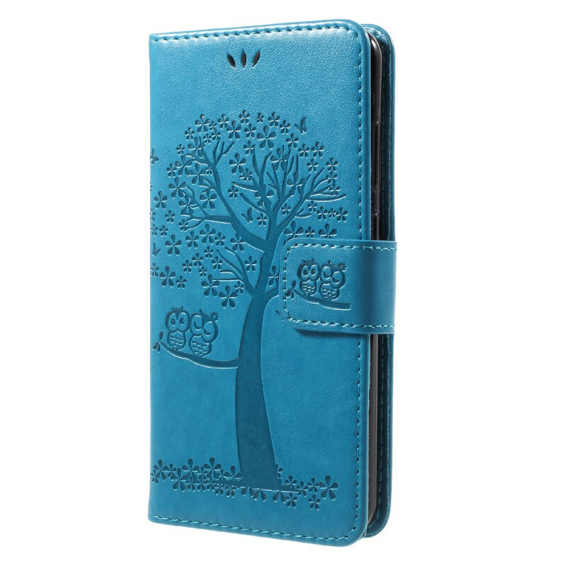 Case Huawei P10 Lite Tree and Owls with Strap