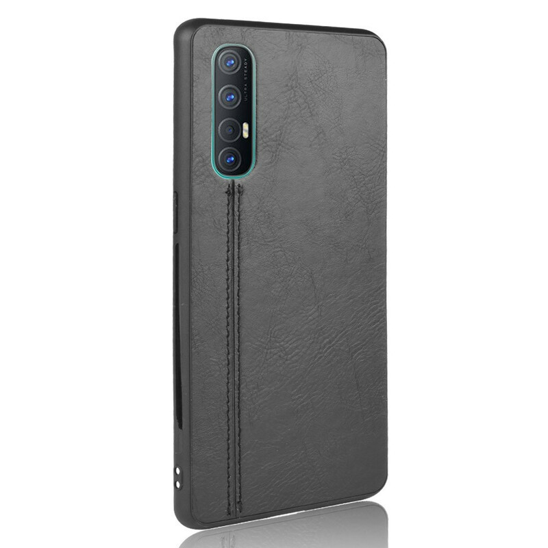 Case Oppo Find X2 Neo Style Cuir Coutures