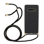 Samsung Galaxy S10 Plus Silicone Case with Colored Cord