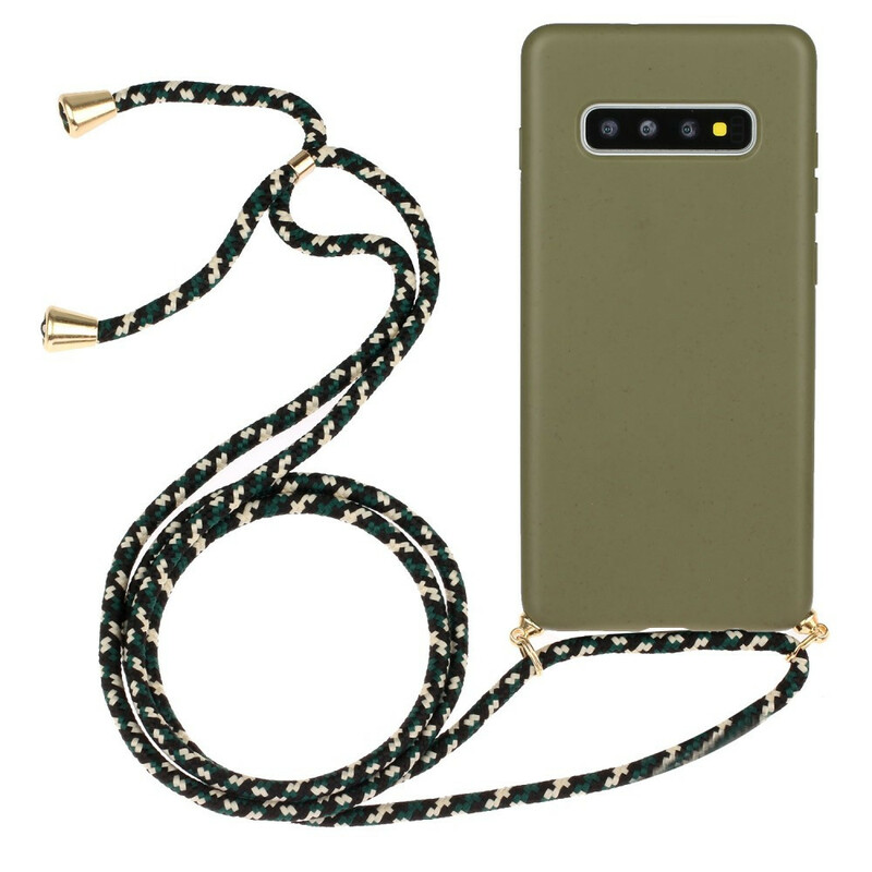 Samsung Galaxy S10 Plus Silicone Case with Colored Cord