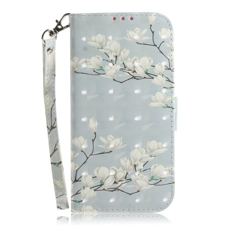 Sony Xperia L4 Flower Branch Case with Strap