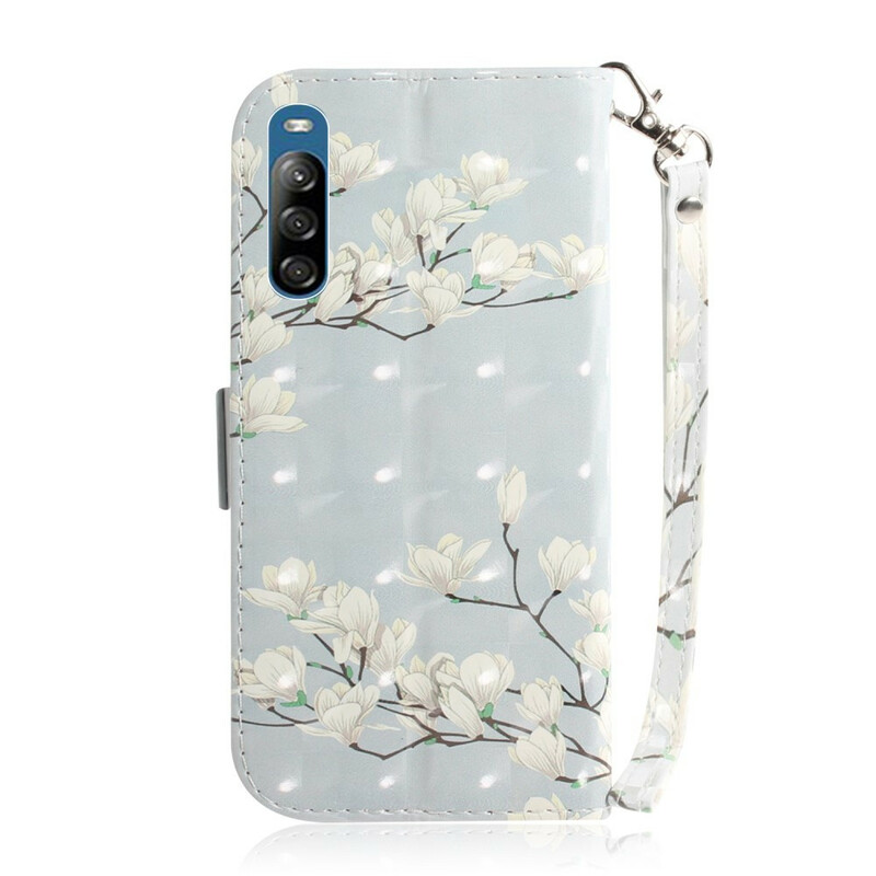 Sony Xperia L4 Flower Branch Case with Strap