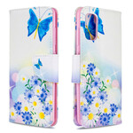 Samsung Galaxy A41 Case Painted Butterflies and Flowers